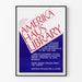 Vintage-Poster Amerika Haus Bibliothek - Grafische und informative Wanddekoration