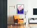 Vintage-Poster Amerika Haus Bibliothek - Grafische und informative Wanddekoration
