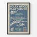 Vintage-Poster Hollywood Playhouse Androcles und der Löwe