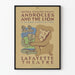 Plakat Theater Androcles und der Löwe - Vintage Wanddekoration