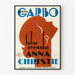 Vintage-Poster Greta Garbo Anna Christie – Klassische Kinoraum-Wanddekoration