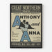 Plakat Theater Anthony und Anna - Great Northern Theatre