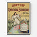 Vintage-Poster der Weltausstellung Antwerpen 1894