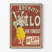 Vintage-Poster Aperitif Fahrrad Wein Tonic Reines Blut der Rebe