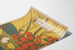 Vintage japanischer Dekorationsposter mit Küken und roten Blumen
