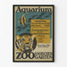 Vintage-Poster Aquarium Zoologischer Garten Wanddekoration