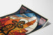 Wanddekoration Poster im Aquileia-Stil mit Buntglasdesign
