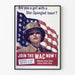 Vintage-Militärposter für Frauen Star-Spangled Heart