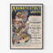 Vintage-Poster Arenate Atrets Varieté-Show Kabarett