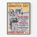 Vintage-Poster zum Armistice-Tag, französische Wanddekoration mit politischer Botschaft