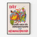 Vietnamischer Propagandaposter im farbenfrohen figurativen Stil