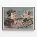 Vintage-Poster Arnaud und Ouvrard Jeden Abend — gerahmtes Bild an der Wand