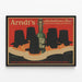Vintage-Werbeplakat Arndt's Bier ohne Alkohol — gerahmtes Bild an der Wand