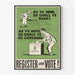 Vintage-Poster zur Wahl- und Engagementförderung