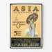Vintage-Poster Asien über Honolulu – Retro-Wanddekoration Artem Legrand