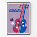 Dekoratives Poster Atchafalaya mit Bunt-Gitarre