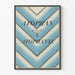 Vintage-Werbeplakat Atophan Cruet Atophanyl blau und weiß