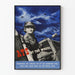 Vintage Wanddekoration Poster ATS At The Wheel