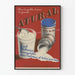 Vintage-Poster ATURAL - Echtes Milchglas-Wanddekoration