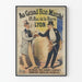 Vintage-Poster Au Grand Bon Marché Lyon – Männliche Wanddekoration