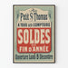 Vintage-Poster Jahresendverkauf im Petit St Thomas
