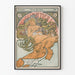 Jugendstil-Poster Quartier Latin 1897 - Vintage-Wanddekoration