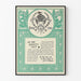 Vintage-Werbeplakat von Ault & Wiborg, dekorativ gerahmt