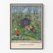 Vintage-Schul-Poster im Freien in Wien