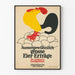 Vintage-Poster Huhn mit gelbem Gefieder auf Eiern – Einzigartige Wanddekoration