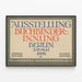 Altes Poster Ausstellung Buchbinderinnung Berlin 1908 — gerahmtes Bild an der Wand