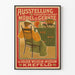 Vintage-Poster für die Ausstellung Kunstmöbel im Kaiser Wilhelm Museum