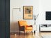 Vintage-Poster Wanddekoration Mann im Sessel mit Zylinder