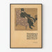 Vintage-Poster Wanddekoration Mann im Sessel mit Zylinder