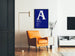 Minimalistischer blauer Poster für Lesungen NIH