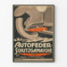 Vintage-AutoFeder Schutzgamasche-Poster – Retro-Automobil-Wanddekoration