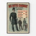 Vintage-Poster an den Buttes Chaumont – Mode-Werbung für Herren aus der Epoche