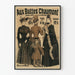 Vintage-Mode-Poster an den Buttes Chaumont – Wanddekoration im Retro-Stil