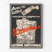 Vintage-Poster Nationale Lotterie - Gewinnen Sie 3 Millionen