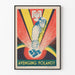 Vintage-Poster Rache Polen - Wanddekoration im Retro-Stil