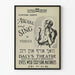 Vintage-Poster Awake and Sing – Wanddekoration Theater auf Jiddisch