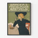 Vintage-Poster Baader's Freiburger Bretzeln für Wanddekoration
