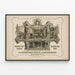 Vintage-Poster der Brauerei und Bierhalle der Gebrüder Korte in Magdeburg — gerahmtes Bild an der Wand