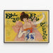 Vintage-Poster Studentenball - Wanddekoration Jugendstil — gerahmtes Bild an der Wand
