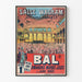 Vintage-Poster Bal Salle Wagram Wanddekoration
