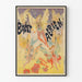 Vintage-Ballett-Luftpost-Schmetterlings-Dekorposter