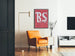 Wanddekoration Poster Ballet Society rot und blau