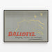 Vintage-Poster Ballotyl für eine beruhigende Wanddekoration — gerahmtes Bild an der Wand
