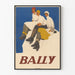 Vintage-Bild Bally – Drei elegante Figuren in robusten Stiefeln