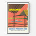 Vintage Wanddekoration Poster Bangkok American President Lines