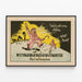 Vintage-Poster Bangkok Illustration der Revolution — gerahmtes Bild an der Wand